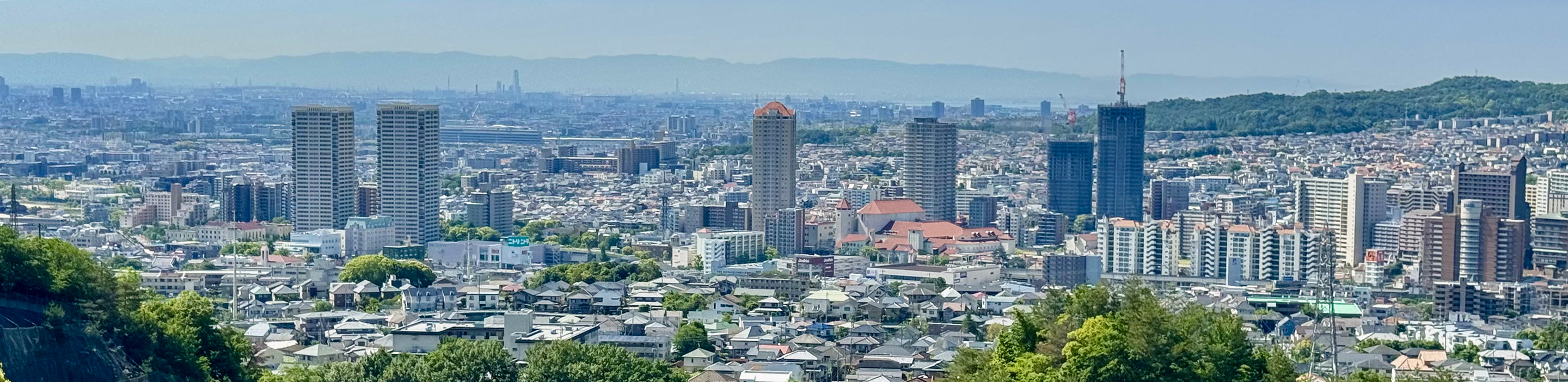 宝塚市街のパノラマ写真